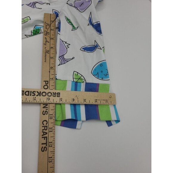 Vintage Bamboo Traders Jacket Women's Size Medium Lightweight Blazer Fish Theme - Picture 5 of 5